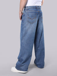 Med Blue Extra Loose Fit Jeans