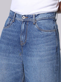 Med Blue Extra Loose Fit Jeans