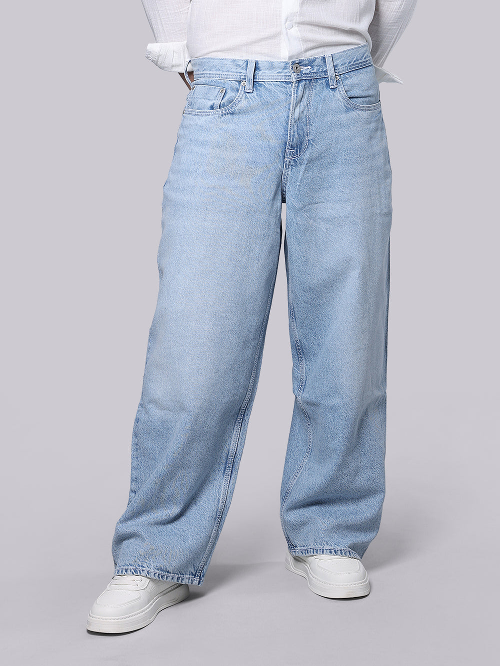 Light Blue Extra Loose Fit Jeans