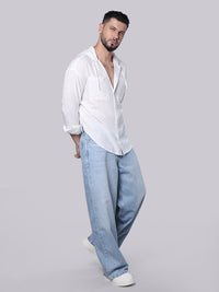 Light Blue Extra Loose Fit Jeans