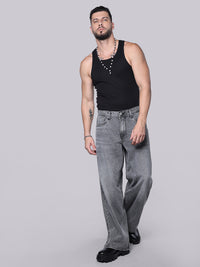 Med Grey Extra Loose Fit Jeans