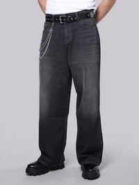 Dark Grey Extra Loose Fit Jeans
