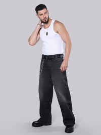 Dark Grey Extra Loose Fit Jeans