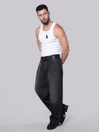 Dark Grey Extra Loose Fit Jeans