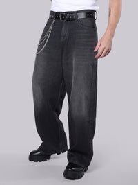 Dark Grey Extra Loose Fit Jeans