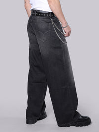 Dark Grey Extra Loose Fit Jeans