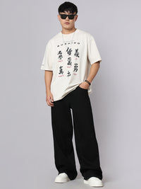 Black Extra Loose Fit Jeans