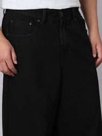 Black Extra Loose Fit Jeans