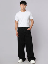 Black Extra Loose Fit Jeans
