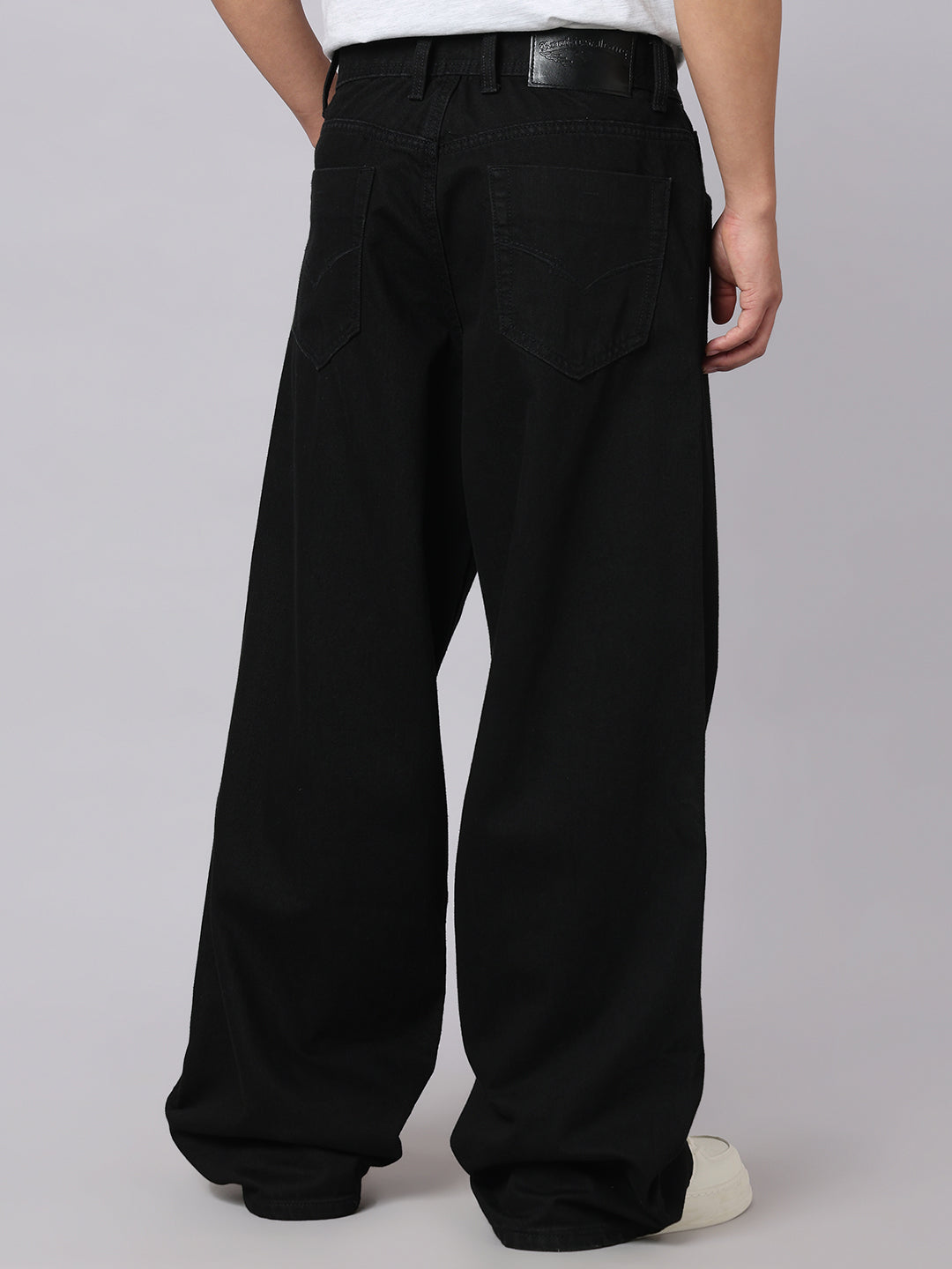 Black Extra Loose Fit Jeans