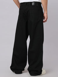 Black Extra Loose Fit Jeans