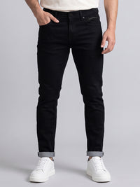 Black Low-Rise Ankle Length Stretch Jeans