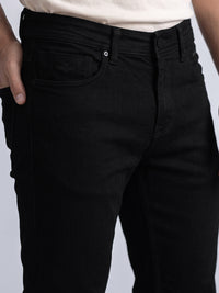 Black Low-Rise Ankle Length Stretch Jeans