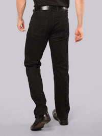 Black Midrise, Comfort And Straight Fit Stretch Jeans