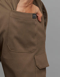 Khaki Comfort Straight Fit Athliesure Cargo Pants 