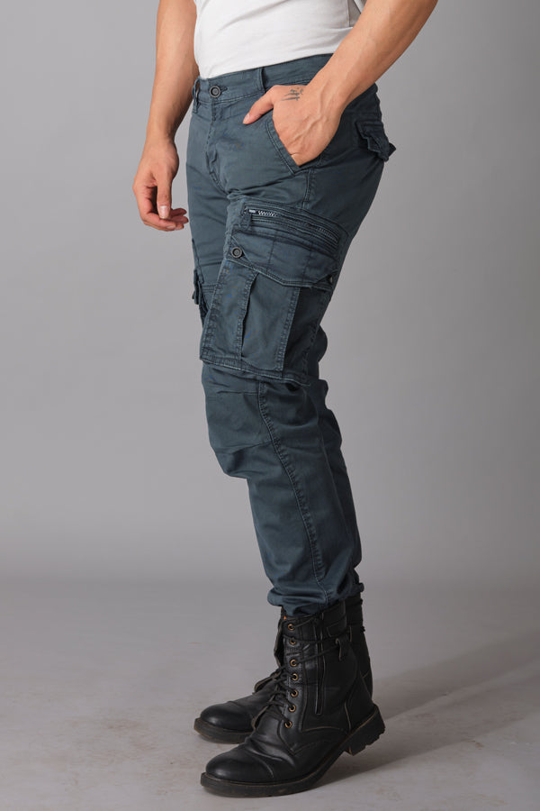 Dk Cobalt Regular Fit Cargo Pant