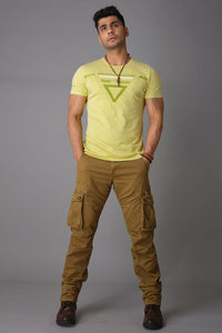 Dark Khaki Regular Fit Cargo Pant
