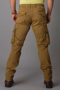 Dark Khaki Regular Fit Cargo Pant