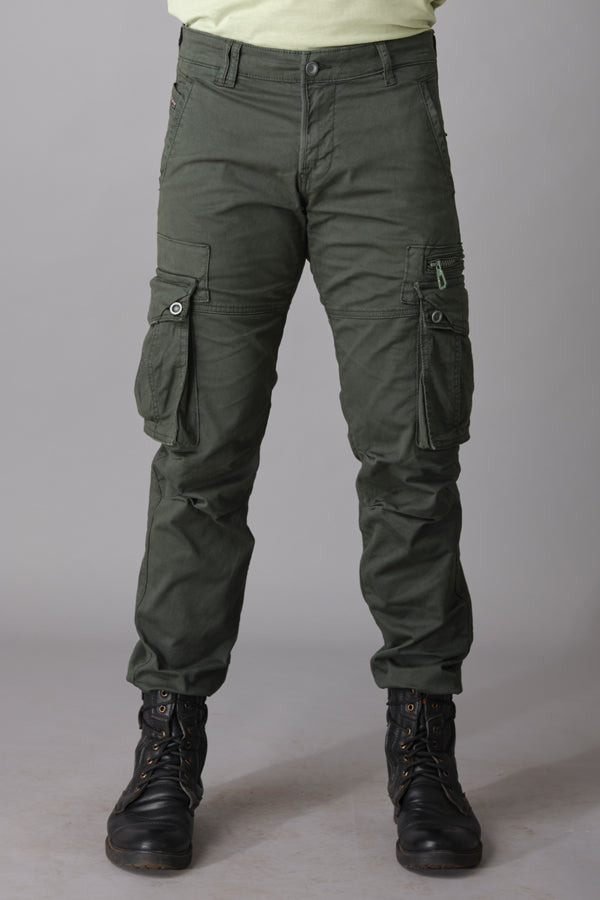 Military Green Regular Fit Cargo Pant