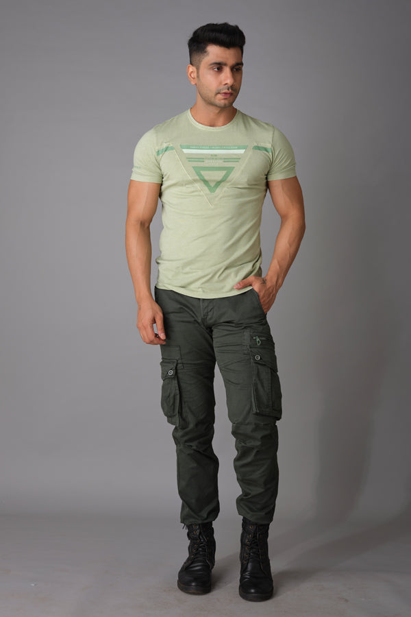 Military Green Regular Fit Cargo Pant