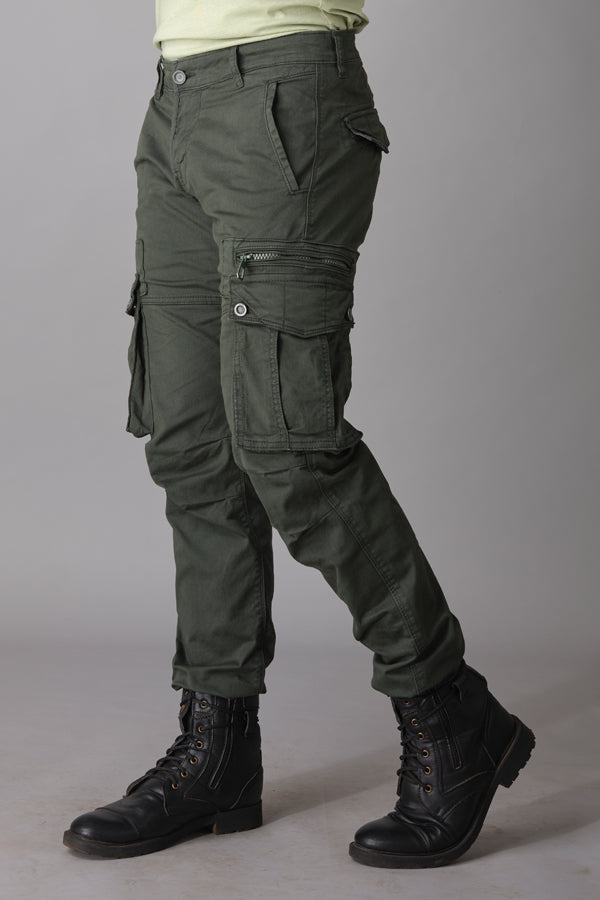 Military Green Regular Fit Cargo Pant