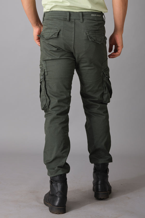 Military Green Regular Fit Cargo Pant