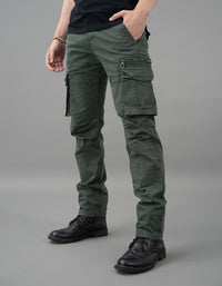Military Green Regular Fit Cargo Pant