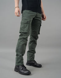 Military Green Regular Fit Cargo Pant