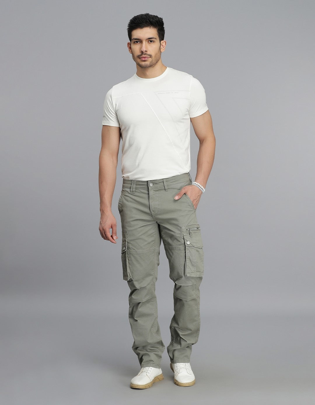 Cement Regular Fit Cargo Pant