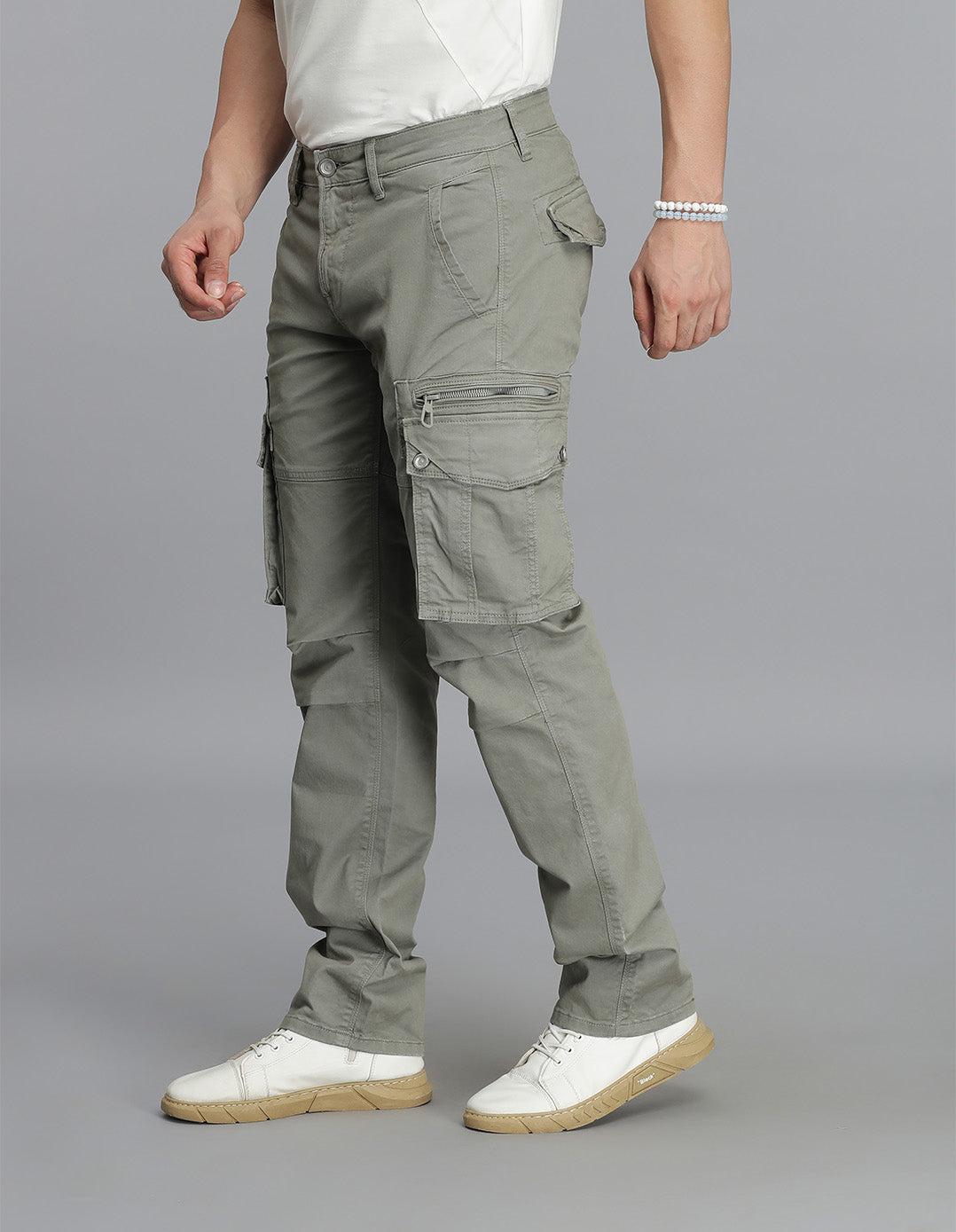 Cement Regular Fit Cargo Pant