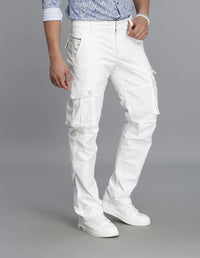 White Regular Fit Cargo Pant
