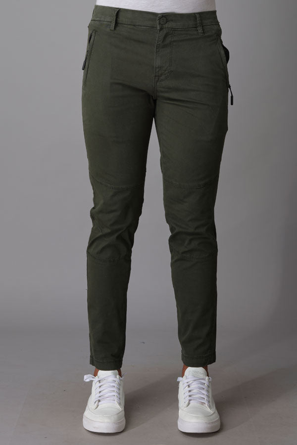 Military Green Slim Fit Cargo Pant