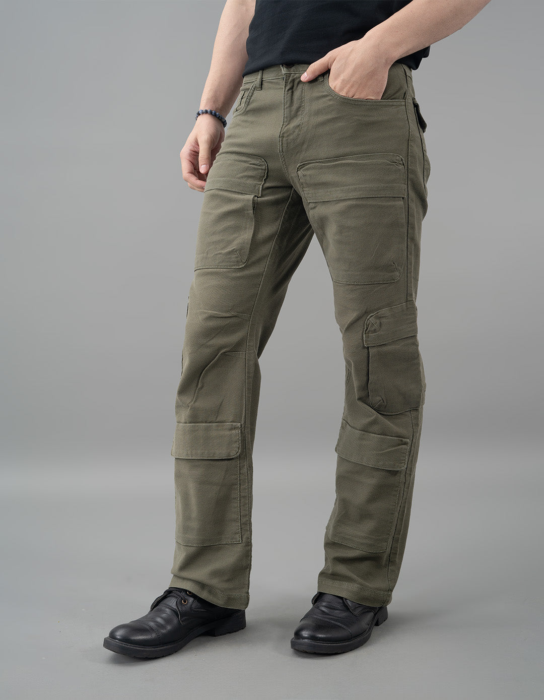 Olive Loose Fit Cargo Pant