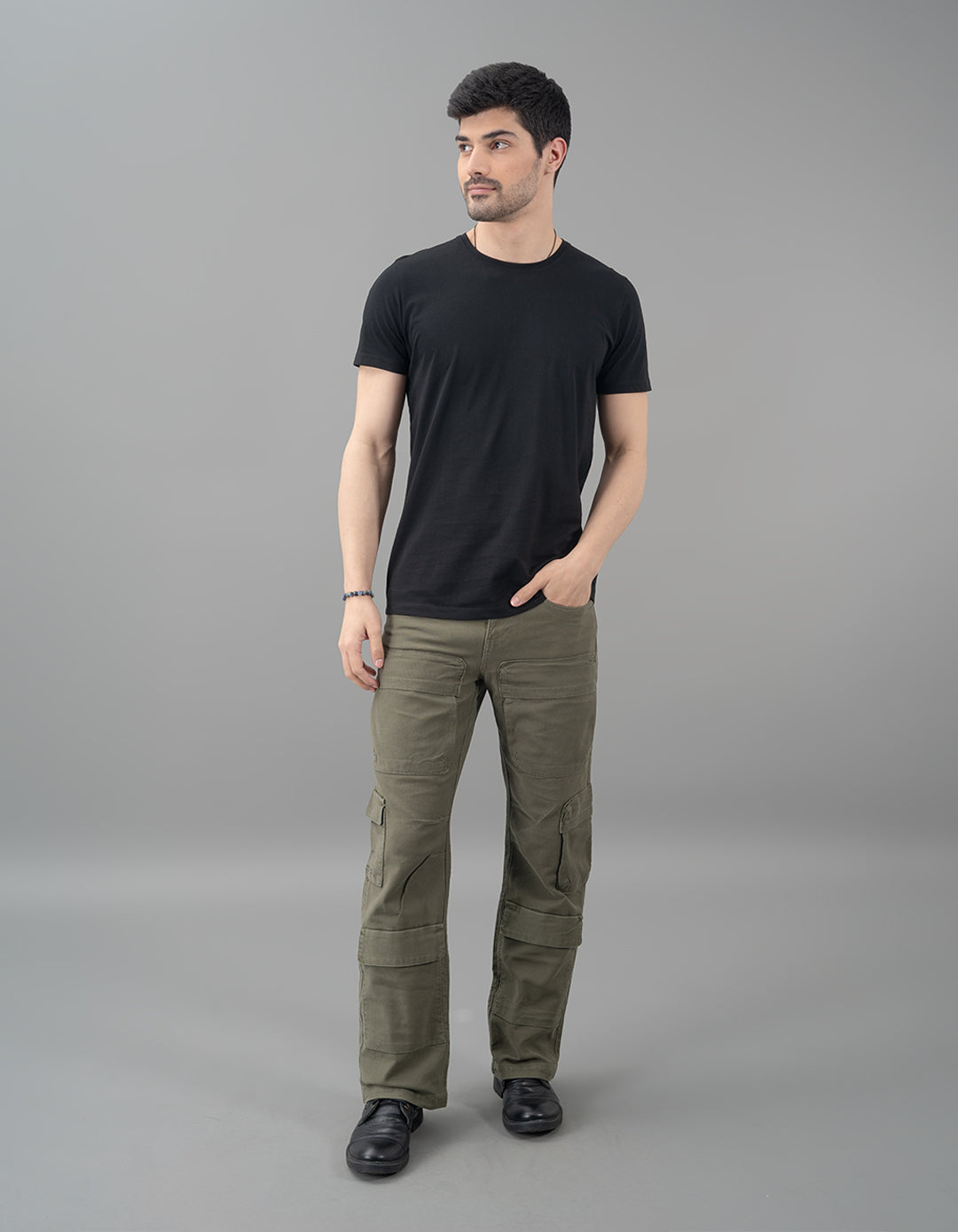 Olive Loose Fit Cargo Pant