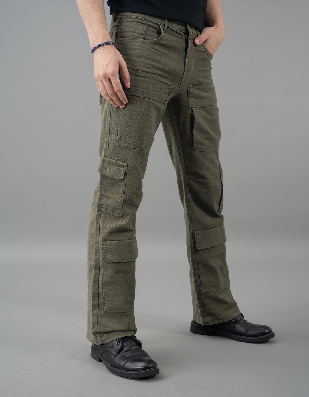 Olive Loose Fit Cargo Pant