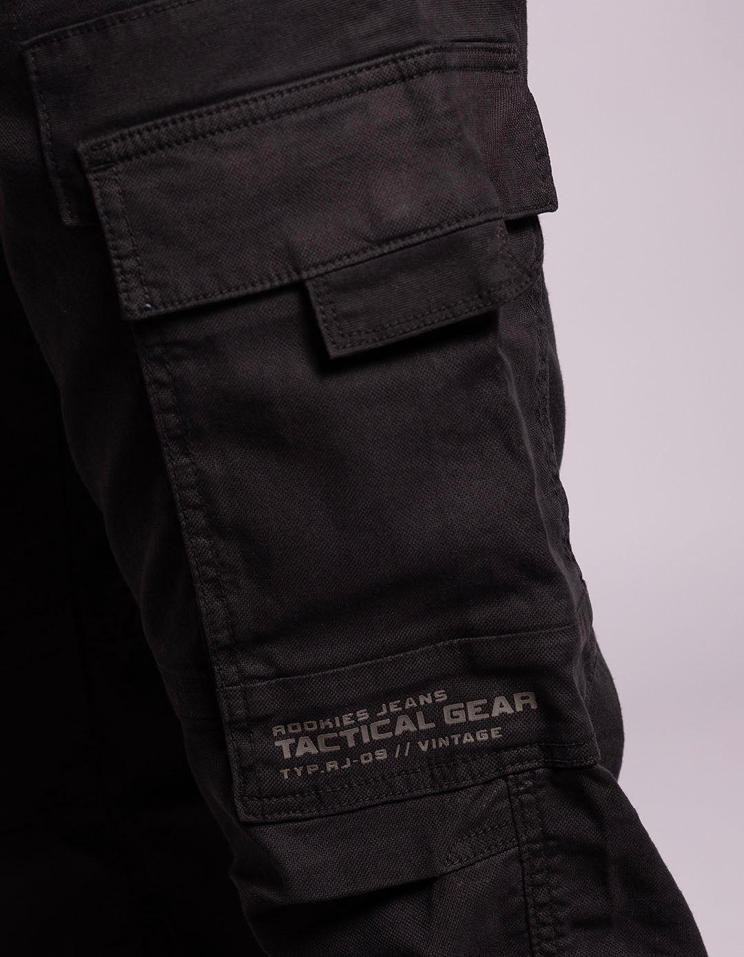 Black Slim Fit Cargo Pant