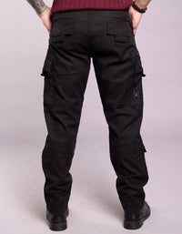 Black Slim Fit Cargo Pant