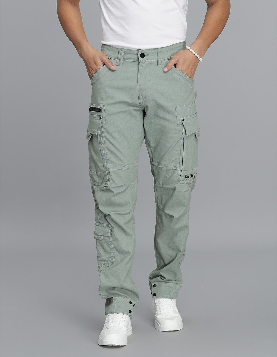 Green Slim Fit Cargo Pant