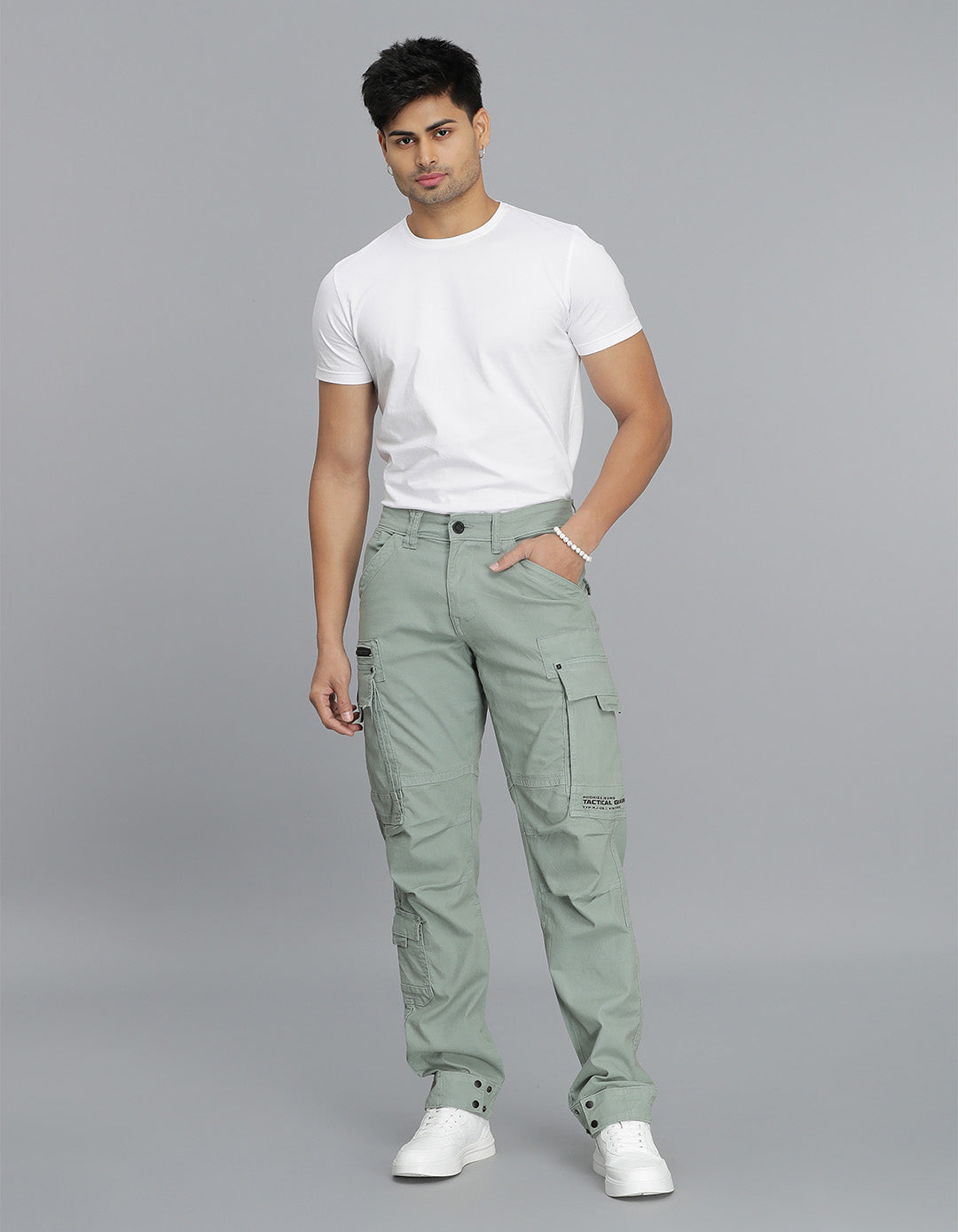 Green Slim Fit Cargo Pant