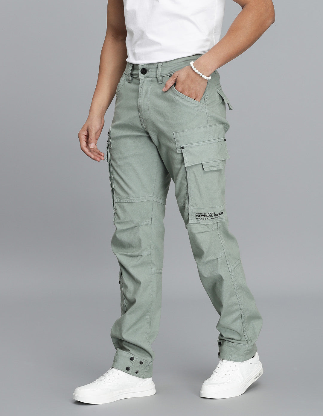 Green Slim Fit Cargo Pant