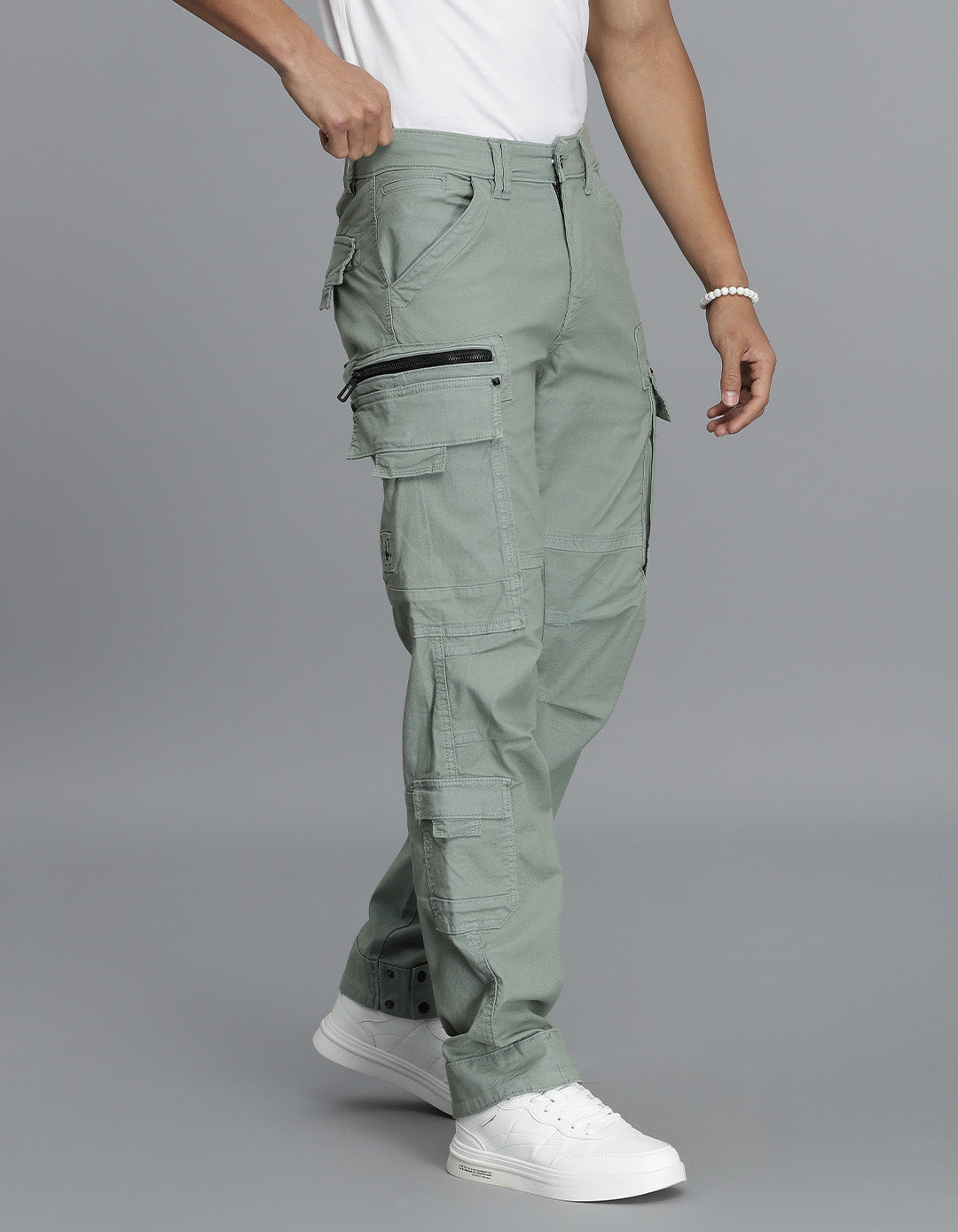 Green Slim Fit Cargo Pant