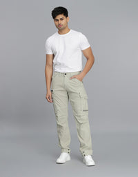 Lt Stone Slim Fit Cargo Pant