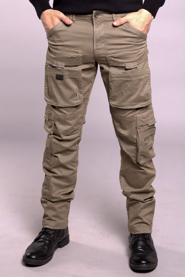 Lt Olive Regular Fit Cargo Pant