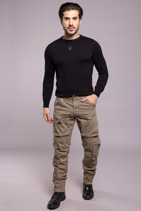 Lt Olive Regular Fit Cargo Pant
