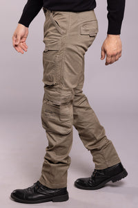 Lt Olive Regular Fit Cargo Pant