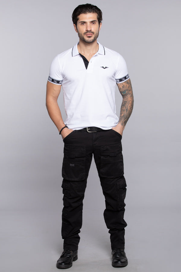Black Regular Fit Cargo Pant