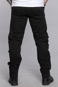 Black Regular Fit Cargo Pant