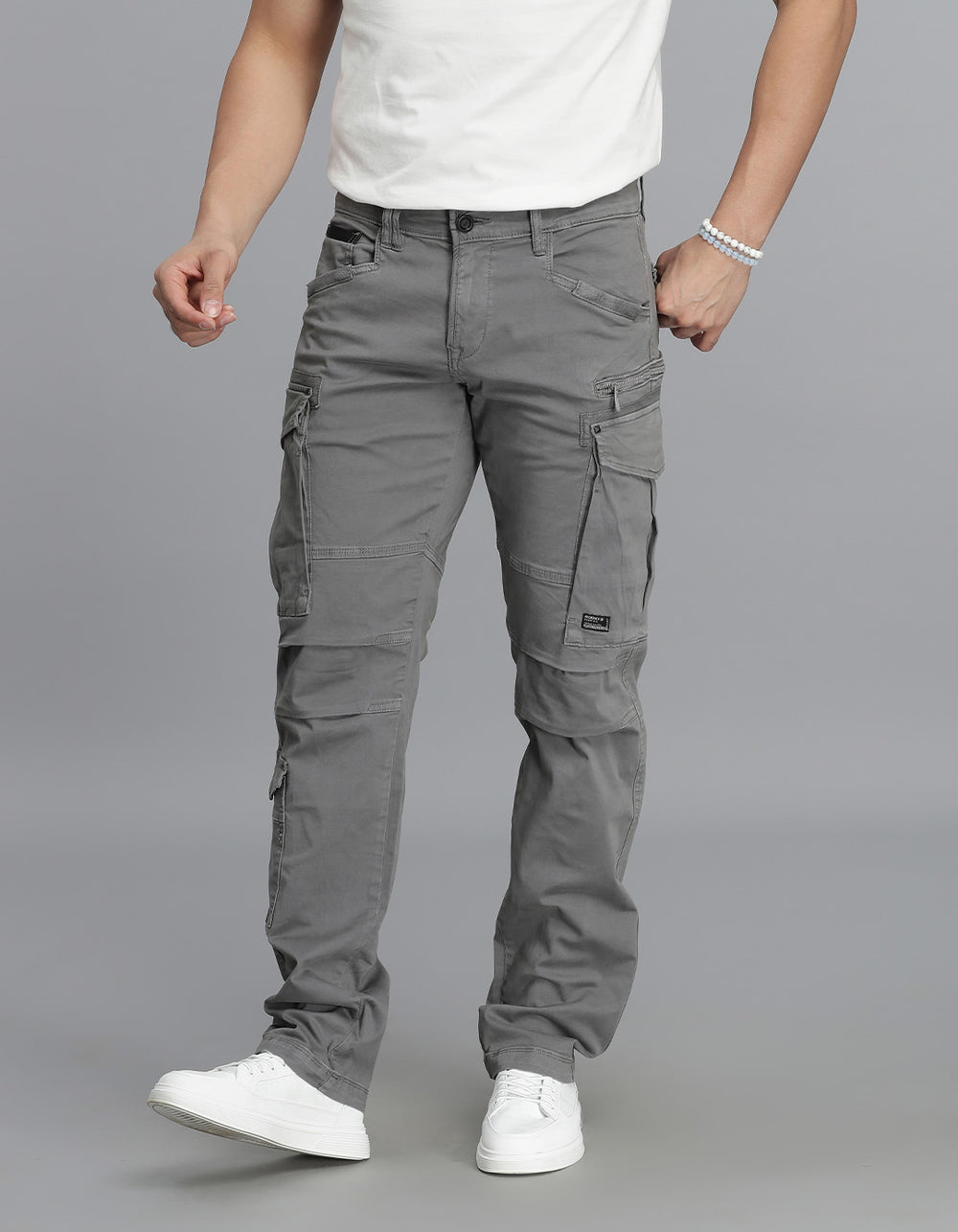 Clay Grey Regular Fit Cargo Pant
