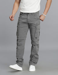 Clay Grey Regular Fit Cargo Pant