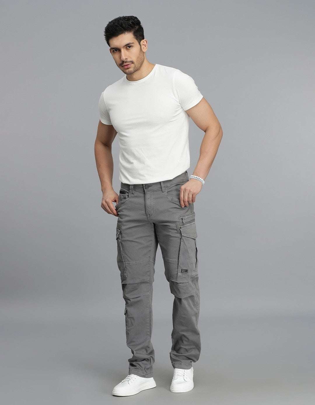Clay Grey Regular Fit Cargo Pant